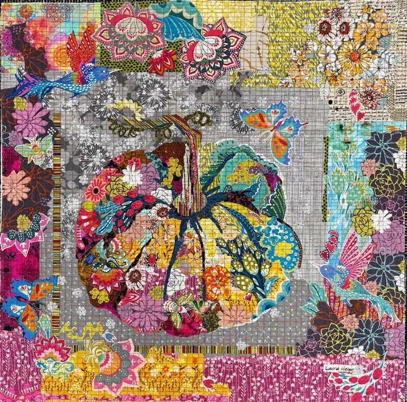 Gourd Collage Quilt Pattern by Laura Heine quilting pattern