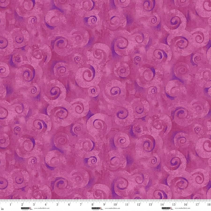 Studio E Spiral Storm 118 inch wide backing Lipstick red 8780-29
