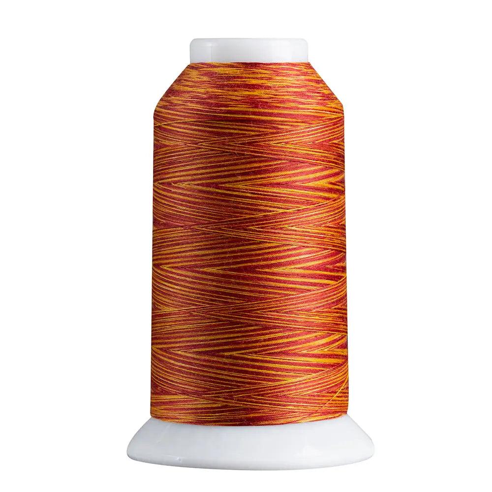 Superior Spirit 813 Burgundy Gold variegated polyester thread