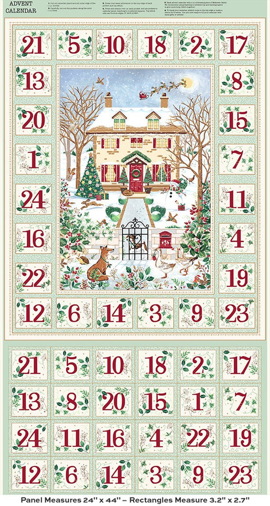 Andover - Makower UK - Country Christmas - Advent Green 238 G