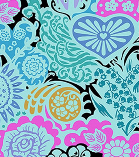Anna Maria Textiles Sea 108 inch wide backing coastal blue green
