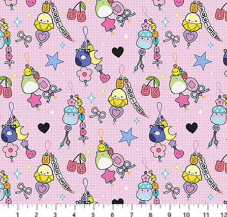 Northcott Joyful Pink SQ1026-20 soft warm pink quilting fabric