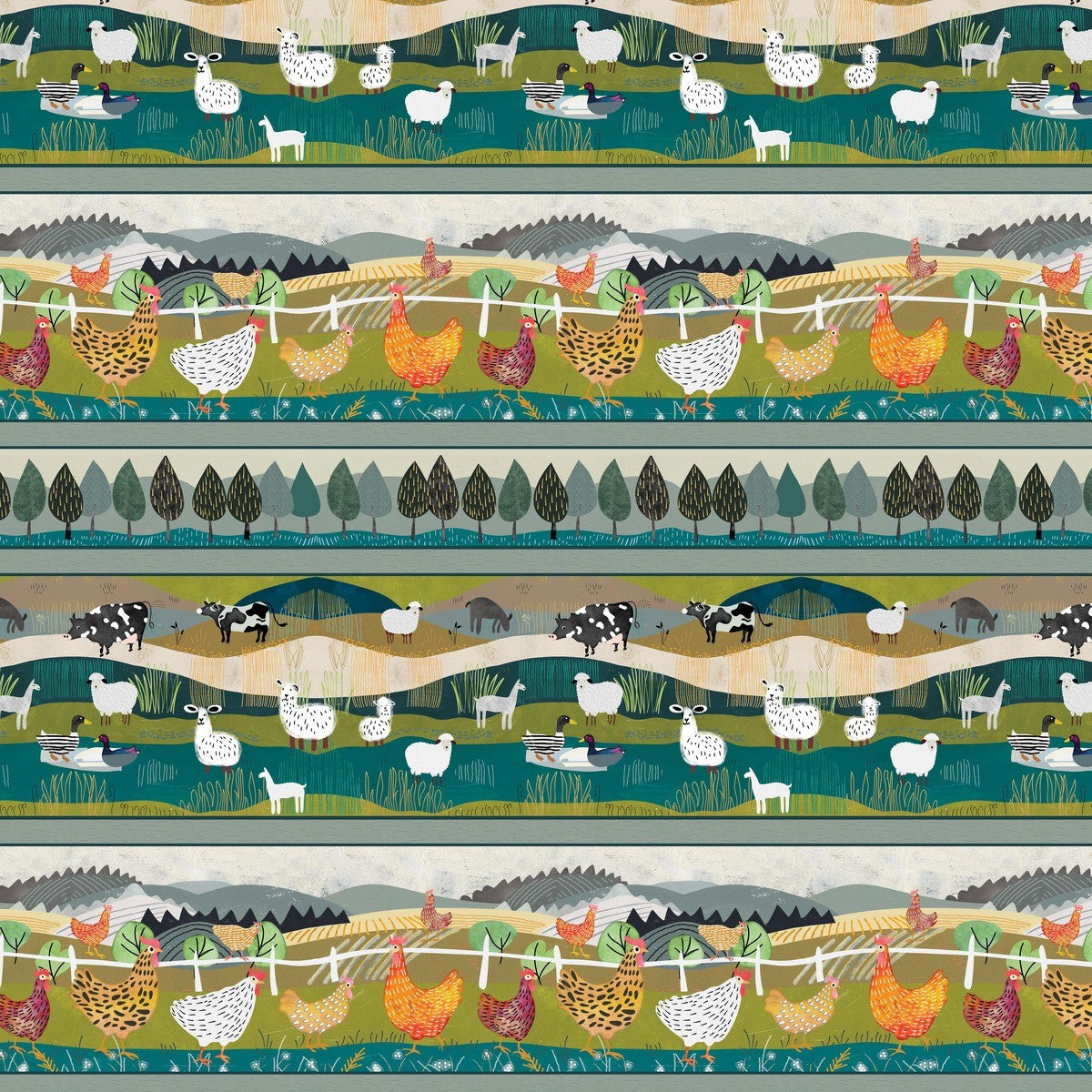 Blank - Highland Nature Walk - Alison Wood - Teal 4596-67