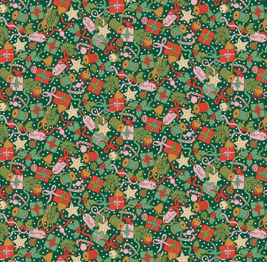 Liberty Festive Greetings Festive Gifting A Tana Lawn cotton fabric