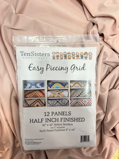 Ten Sisters - EasyPiecing Grid Panels - 12 panels 0.5 in Finished