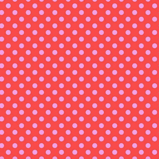 Tula Pink Pom Pom Poppy red Free Spirit quilting fabric