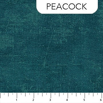 Northcott - Canvas Flannel - Peacock F9030-68