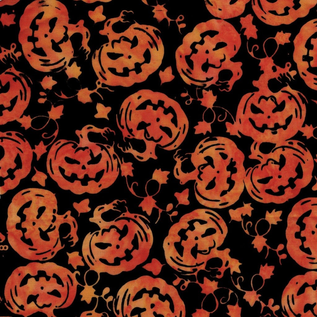 Island Batik - Boo Bash - Jerry Khiev - Jack O Lantern - Black 122548702