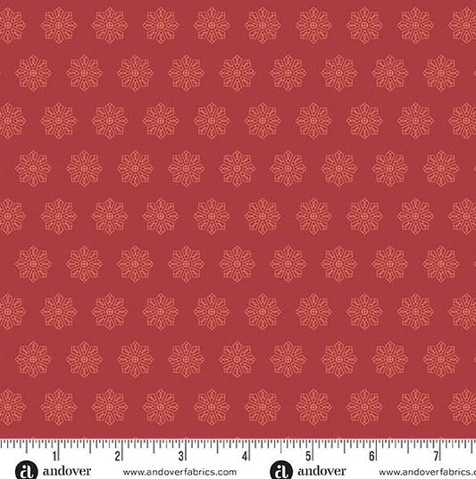 andover Dark Amber Tiled Dresden 1568O Petals and Stitches by Stephanie Organes