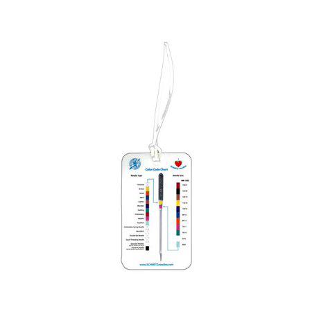 Schmetz Machine Needle Color Chart Luggage Tag 3x5