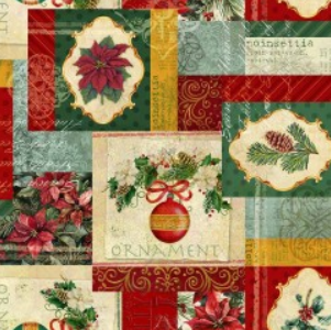 Michael Miller - Cozy Little Christmas - Holiday Patchwork - DDC12685-MULT-D