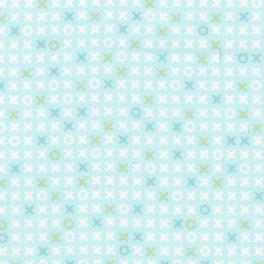 Cozy Cotton Flannel, XOXO, Sky