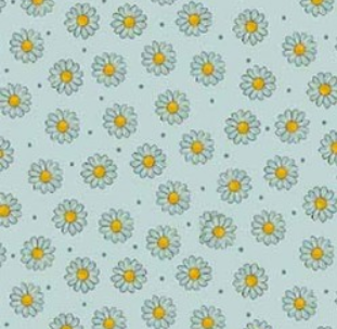 Michael Miller Crafternoon Artsy Daisy DDC12790-MINT-D mint daisy print