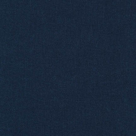 Robert Kaufman Brussels Washer Navy B031-1243 linen blend fabric