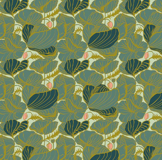 Windham Lush Life Lush Soft Teal 54714-5 quilting cotton