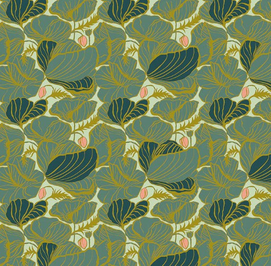 Windham Lush Life Lush Soft Teal 54714-5 quilting cotton