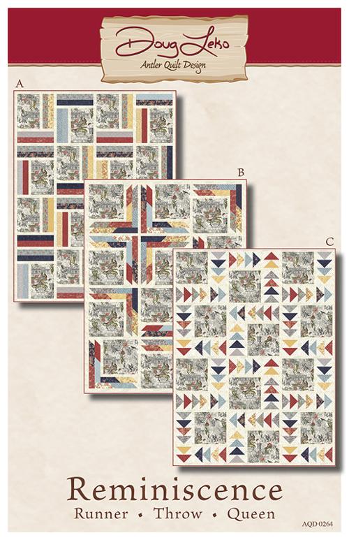 Antler Quilt Design Reminiscence quilt pattern Moda