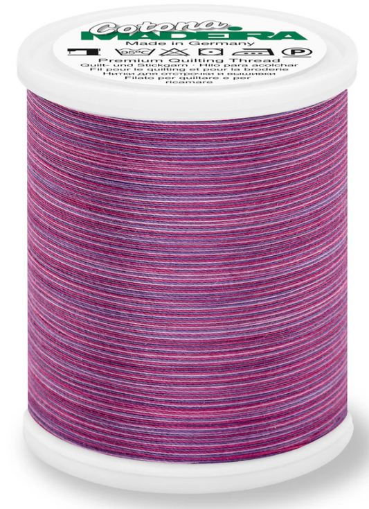Spool of Madeira Cotona 50wt 100% cotton thread in Petunia, color 513