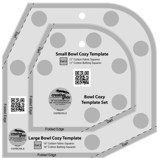 Creative Grids - Bowl Cozy Template Set