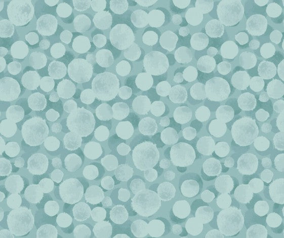 Lewis & Irene Bumbleberries Duck Egg BB033 teal quilting cotton