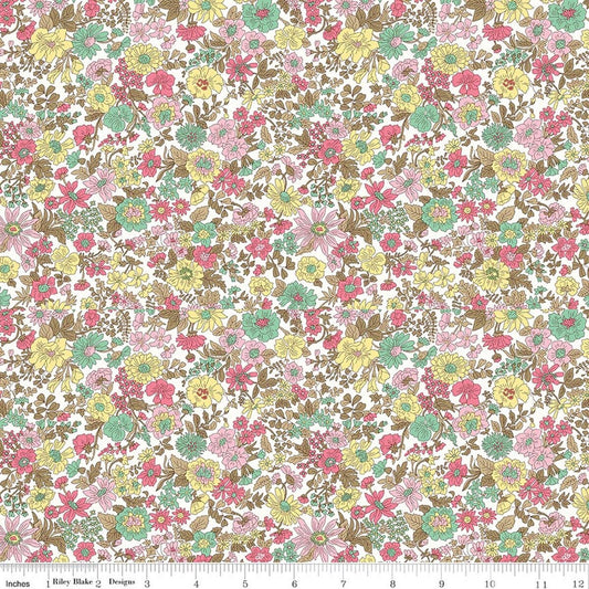 Liberty Emily Annabelle A Riley Blake quilting cotton floral fabric