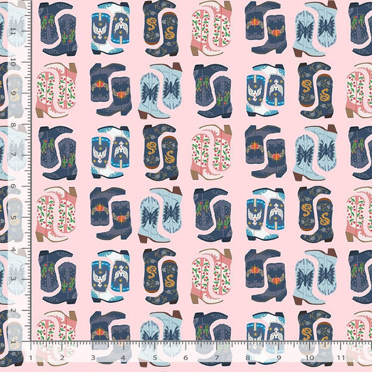 Dancing Boots novelty quilting fabric Timeless Treasures