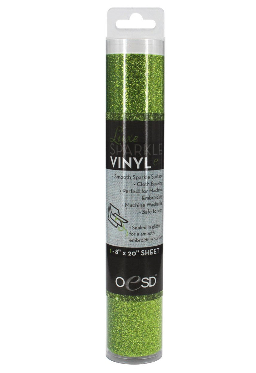OESD Luxe Sparkle Vinyl Grass Green metallic vinyl