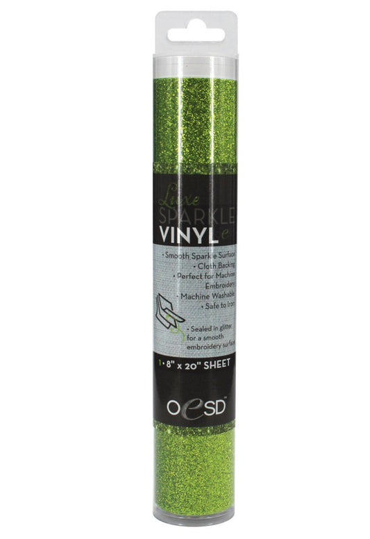 OESD Luxe Sparkle Vinyl Grass Green metallic vinyl