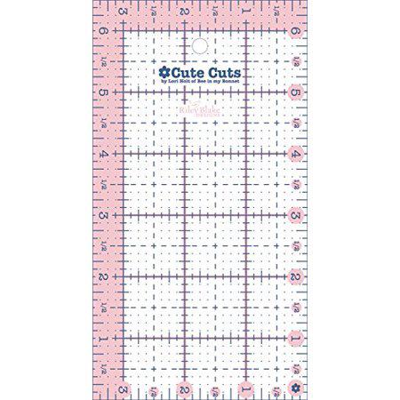 Riley Blake Designs Cute Cut Ruler by Lori Holt 3.5 by 6.5 inches