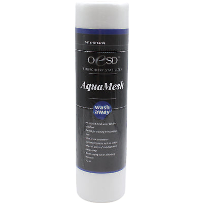Oesd Aquamesh Wash-Away Embroidery Stabilizer White 15" x 10 Yard Roll