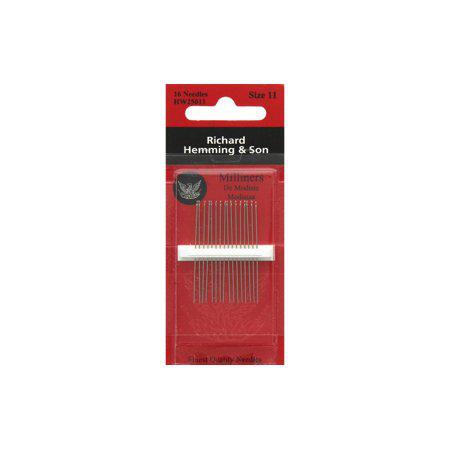 Hemming Milliners Straw size 11 needles 16 pack sewing notion