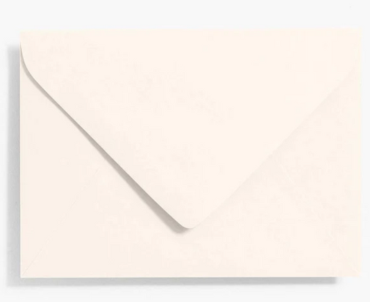 Paper Source soft white envelope stationery gift