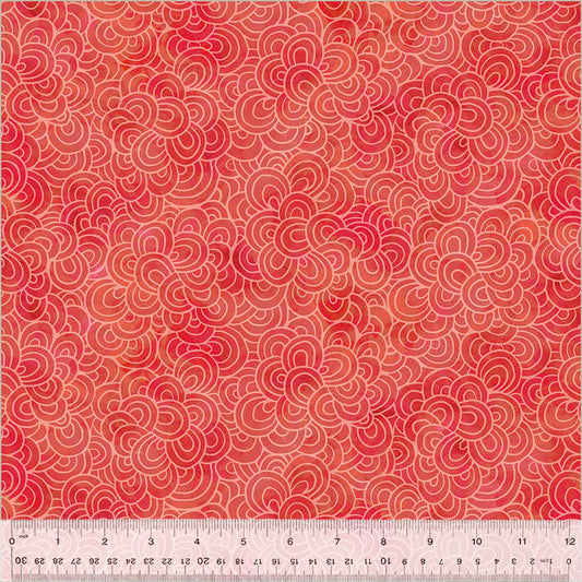 Windham Wild Meadow Petal Pavers Coral OEKO-TEX cotton quilting fabric
