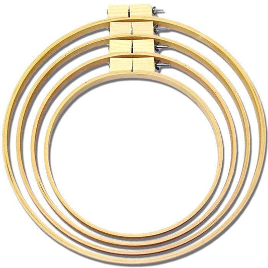 Straight Edge Wooden Hoop hand quilting notion