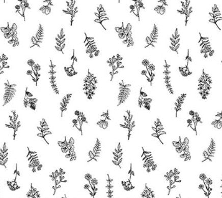 Northcott Nature's Sketchbook Mini Floral Toss 28532-10 quilting cotton fabric