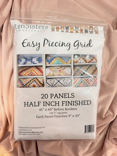 Ten Sisters EasyPiecing grid panels 20-pack 0.5-inch finished squares