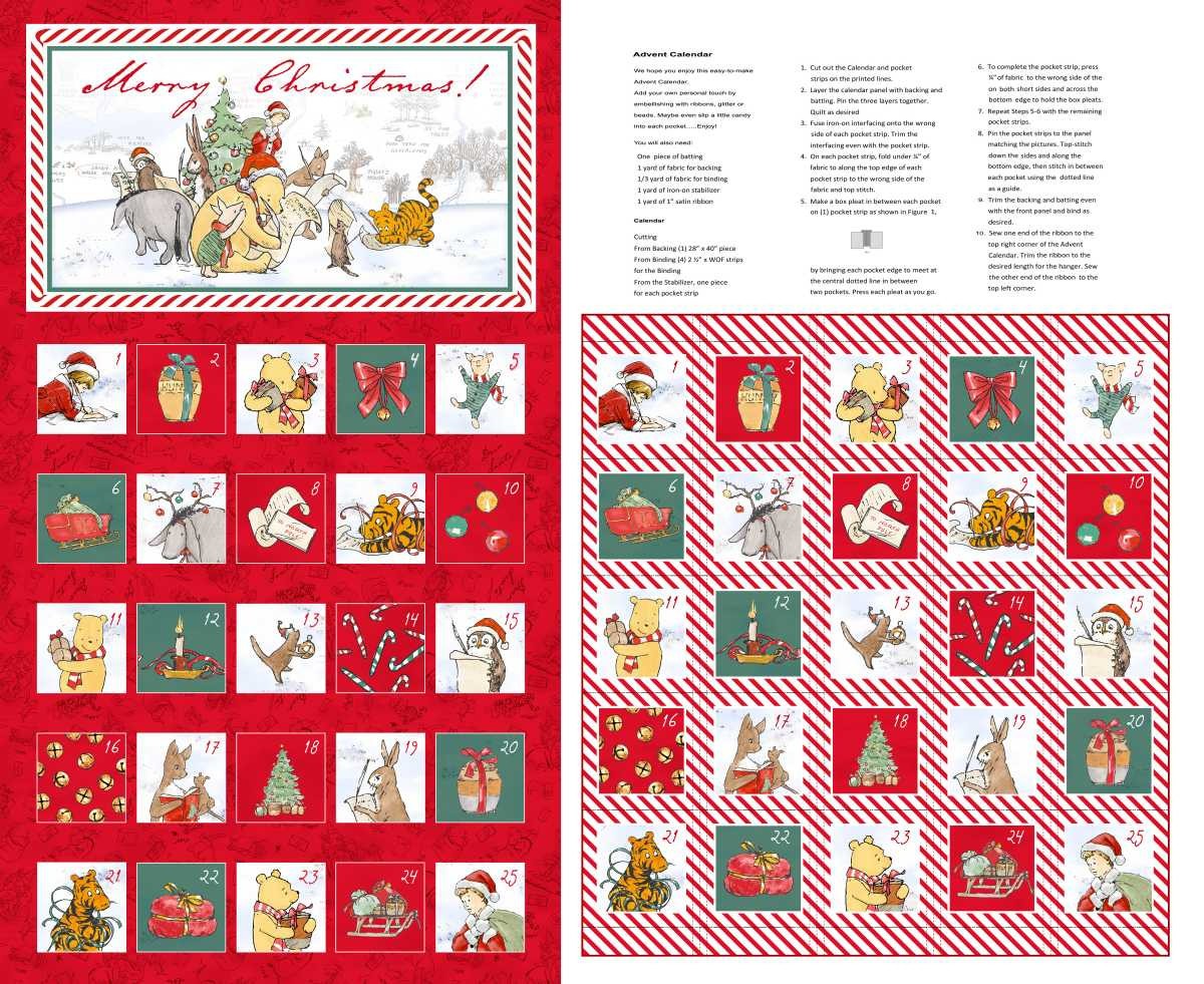 Studio E - 9113P-88 Red* || Christmas at Pooh Corner