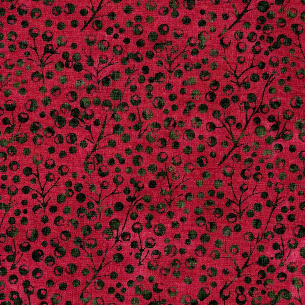 Lumin Fabrics - Jerry Khiev - Holiday Follies - Berries - Red Cherry