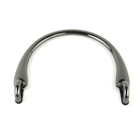 Two arch purse handles gunmetal bag hardware notion