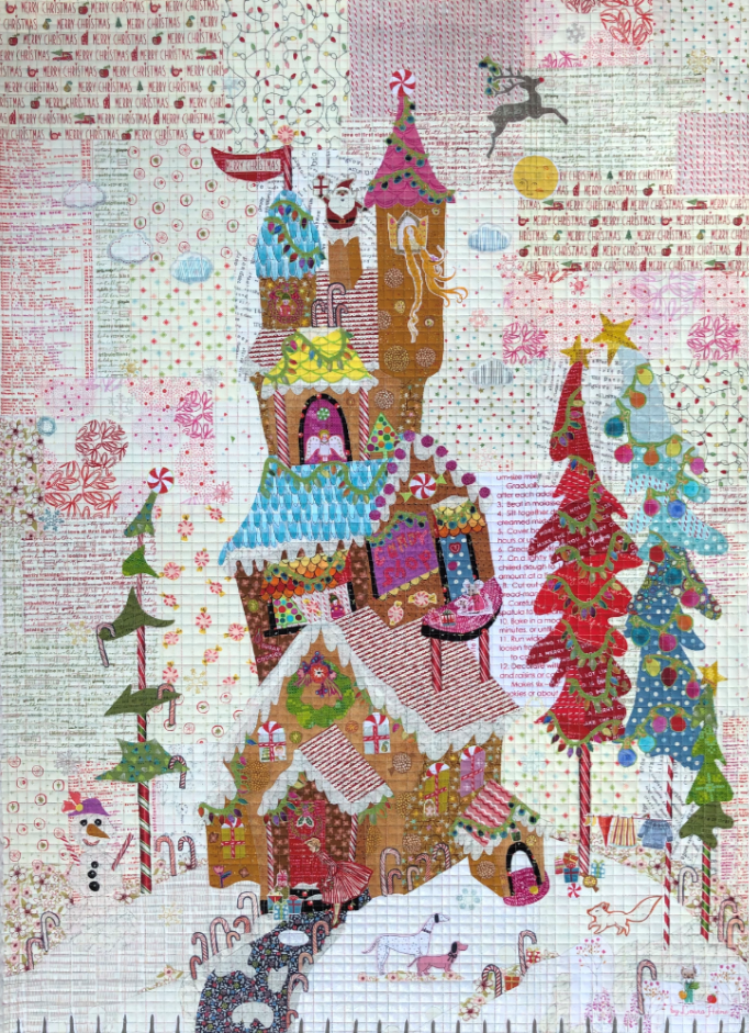 Laura Heine - Gingerbread House Collage Quilt pattern