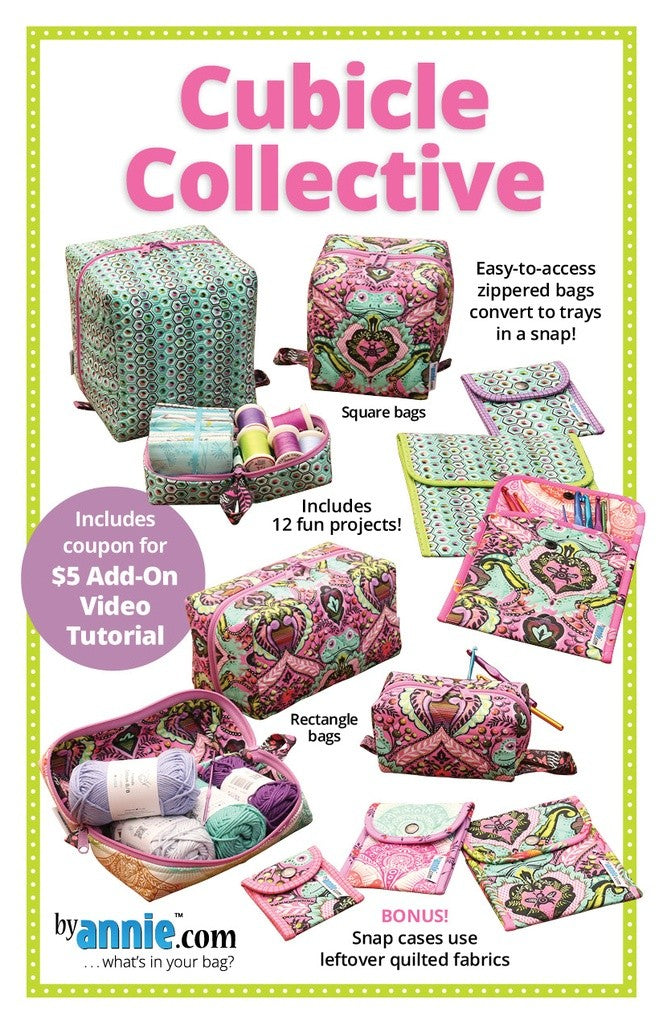 ByAnnie Cubicle Collective organizational pouch and bag pattern
