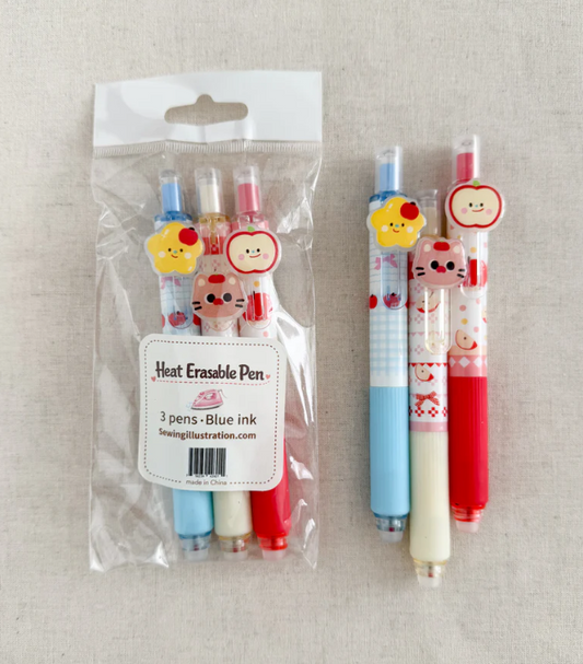 Minki Kim Sweet Heat heat-erasable fabric marking pen set of 3 pens