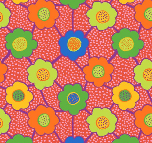 Kaffe Fassett Floral Connections Red quilting fabric