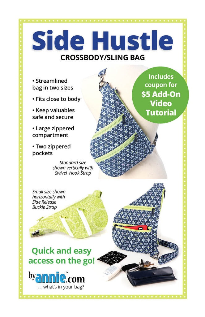 ByAnnie Side Hustle crossbody bag sewing pattern