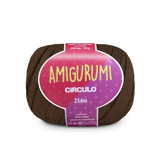 Circulo - Amigurumi - 100% Cotton Yarn - Chocolate Cake 7400