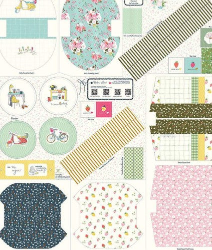Riley Blake Cottage Pouch Panel cotton panel fabric