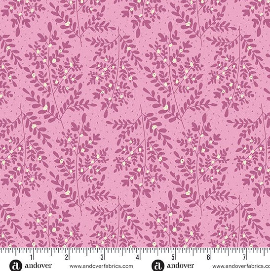 Andover Flourish Evolving Grace Pink 1628E quilting fabric