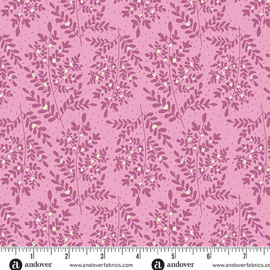 Andover Flourish Evolving Grace Pink 1628E quilting fabric