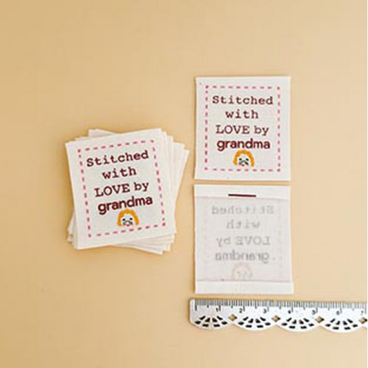 Minki Kim Love by Grandma cotton quilt labels Riley Blake
