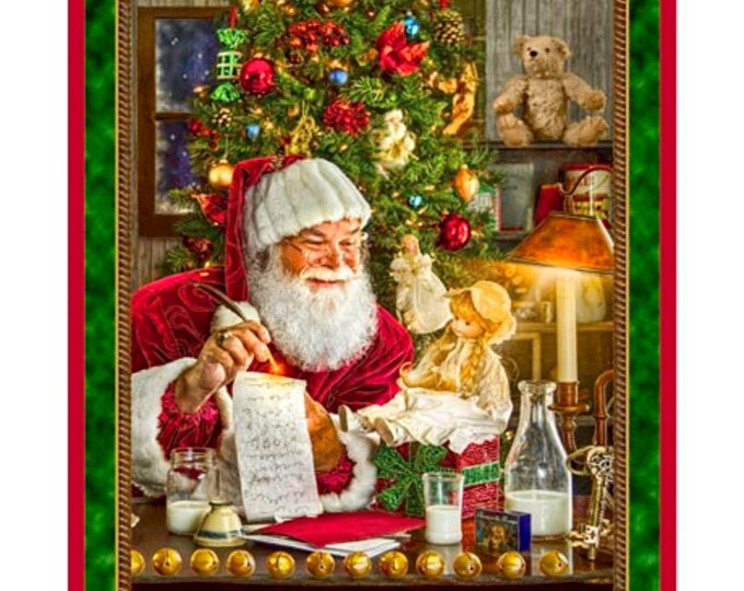 Santa's List 27260-X Christmas quilting cotton fabric